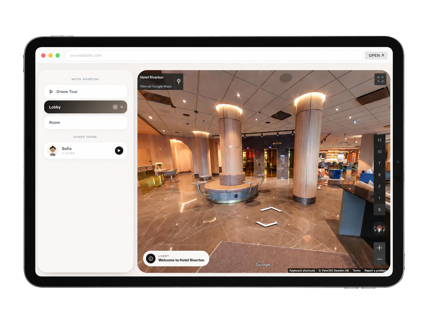 Google Street View Pro on an iPad